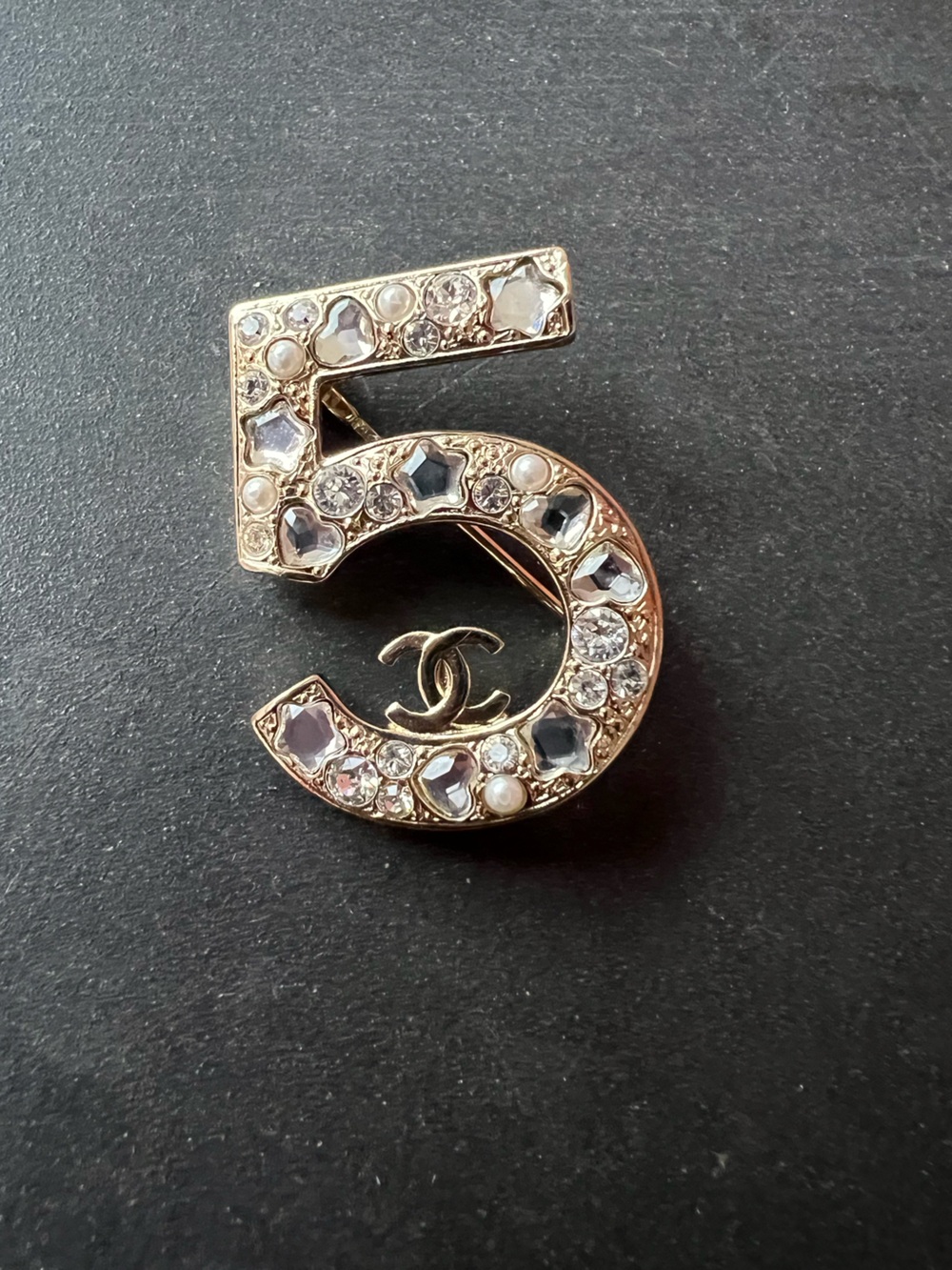 CHANEL Number 5 Brooch Pre-Spring 25 - Authentic